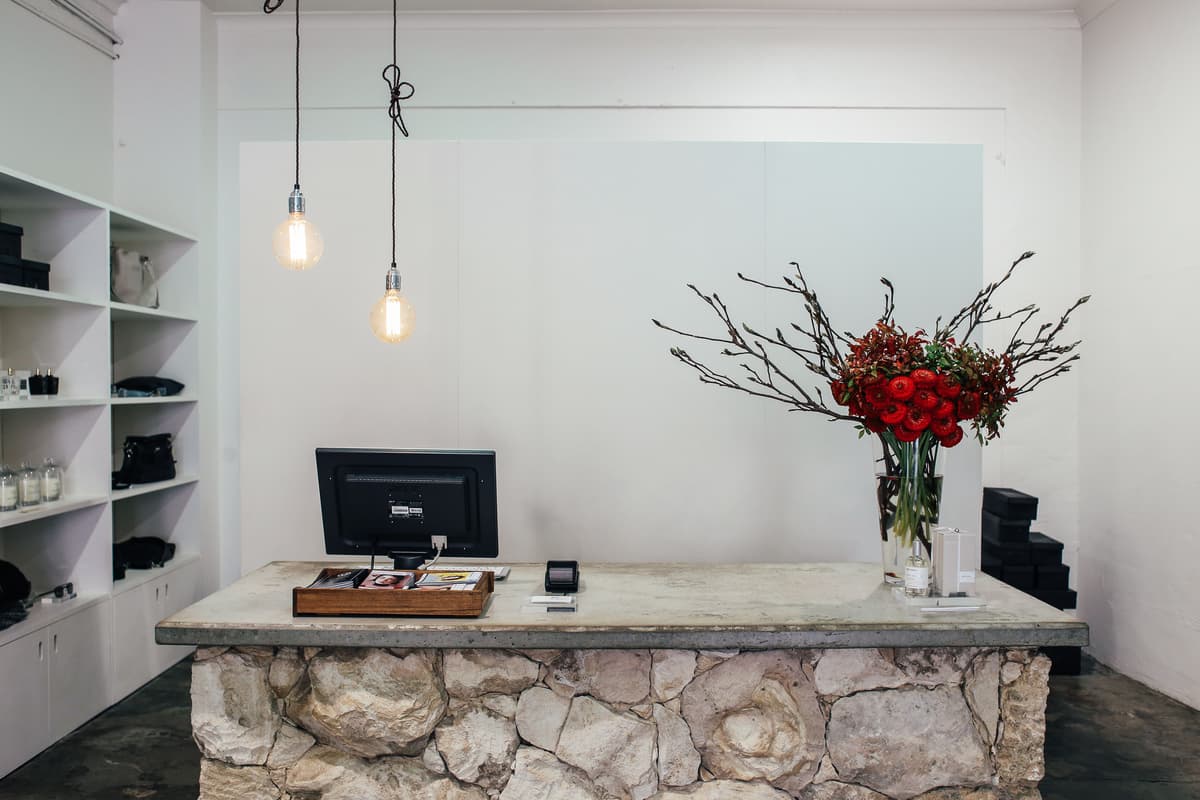 Commercial desktops and reception areas