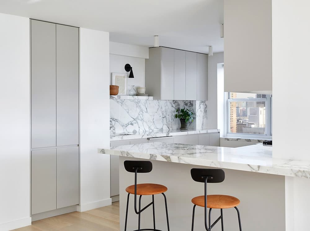 Kitchen Remodel with Calacatta Marble hero image